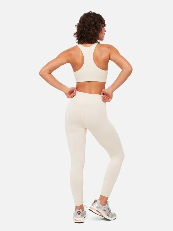 the Label Organic Stretch Midi Legging - Bone