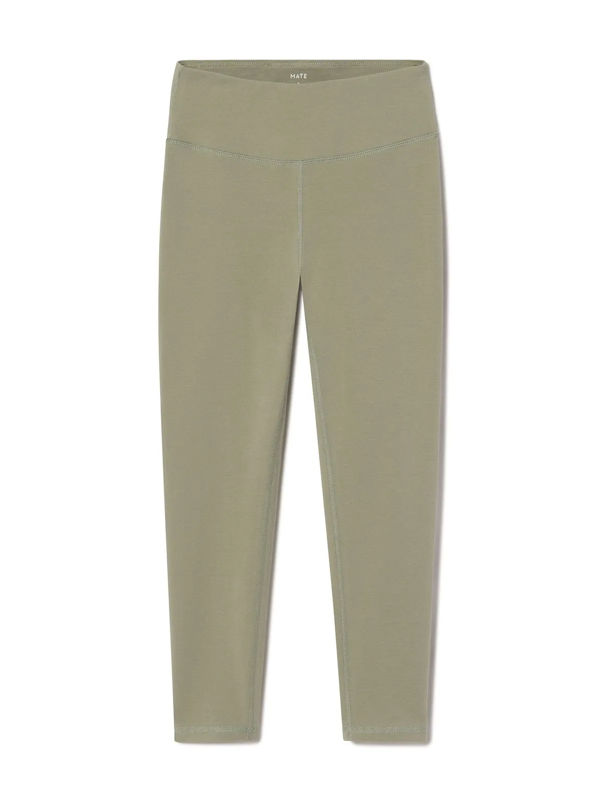 the Label Organic Stretch Midi Legging - Sage