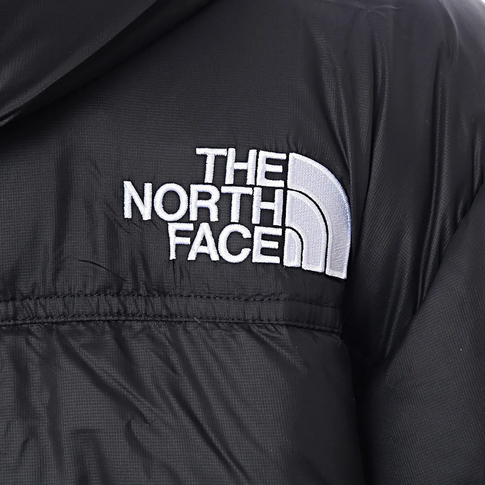 The North Face Women's Black Nuptse Belted Long Puffer Coat