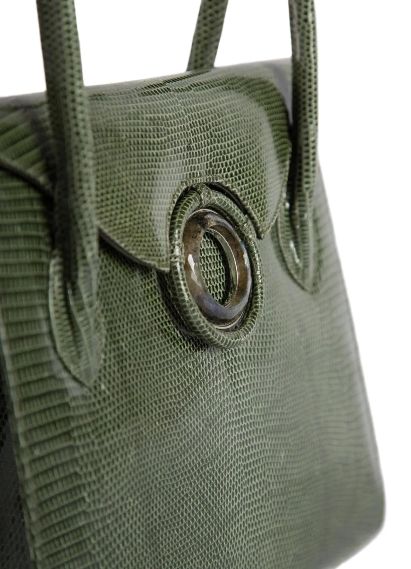 Thompson 'O' Tote - Green Exotic Lizard