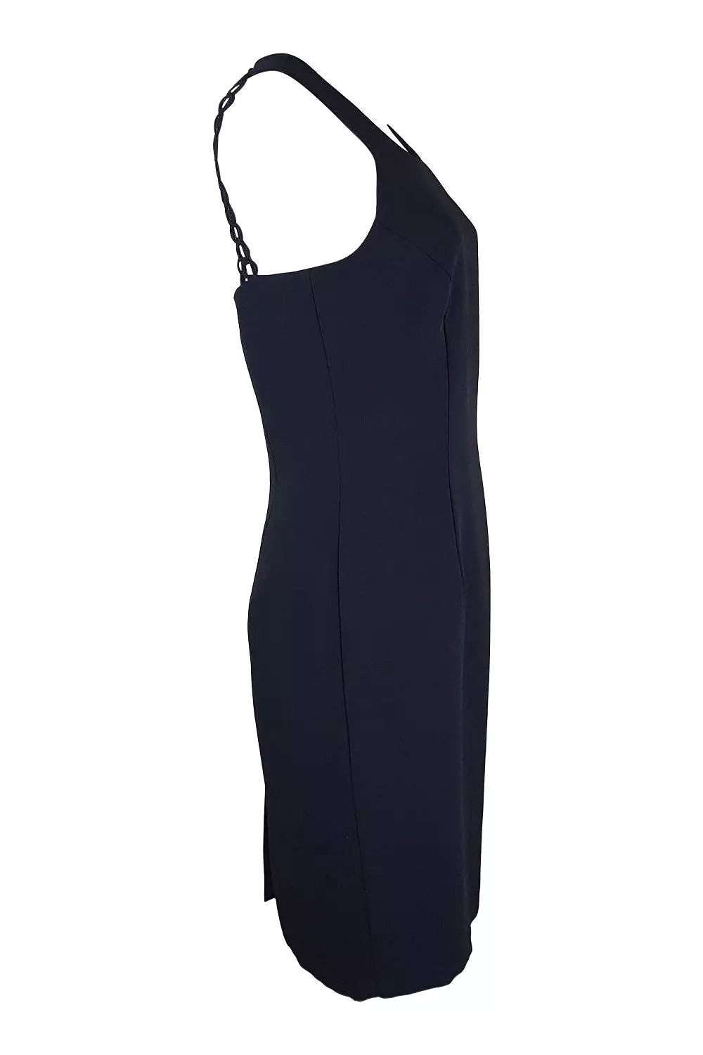 UNLABELLED Black Backless Sleeveless Shift Dress (S)