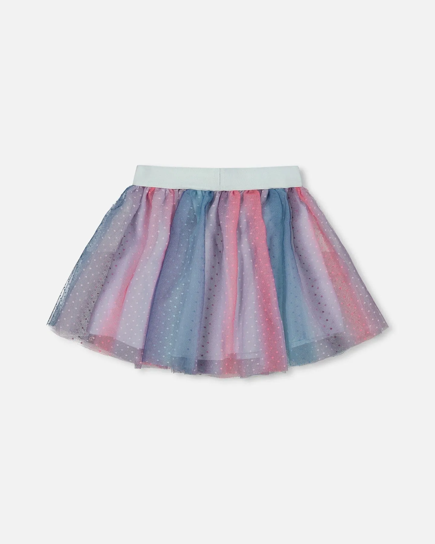 Vertical Striped Tulle Skirt