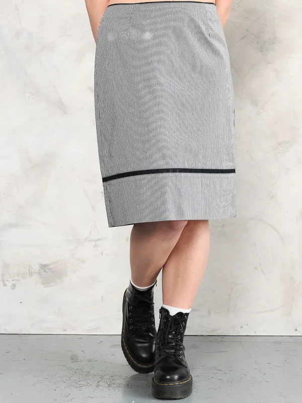 Vintage 90's Women Plaid Skirt