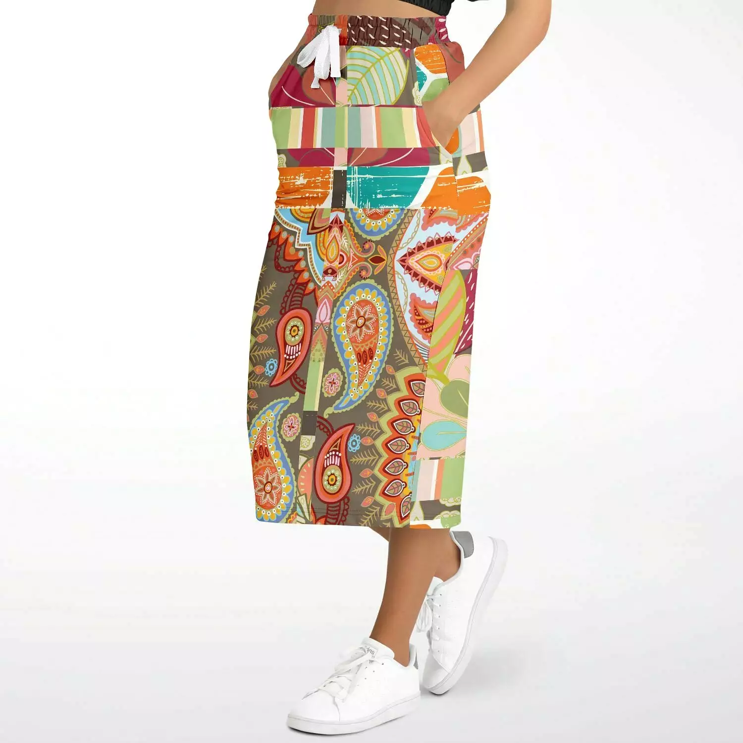 Wyatt Earth Eco-Poly Long Pocket Skirt