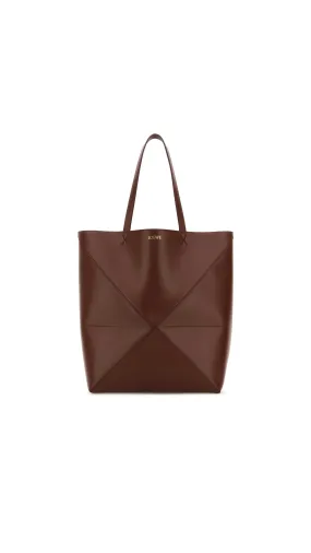 XL Puzzle Fold Tote  - Brownie