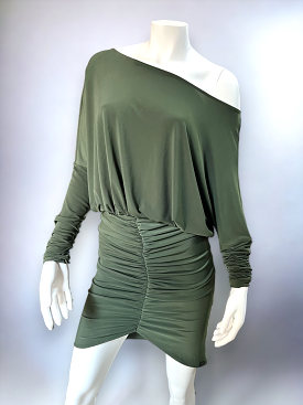 Yumma Dress - Olive Green