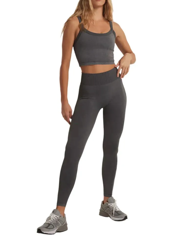 Z Supply WASH OUT SEAMLESS 7/8 LEGGING Graphite